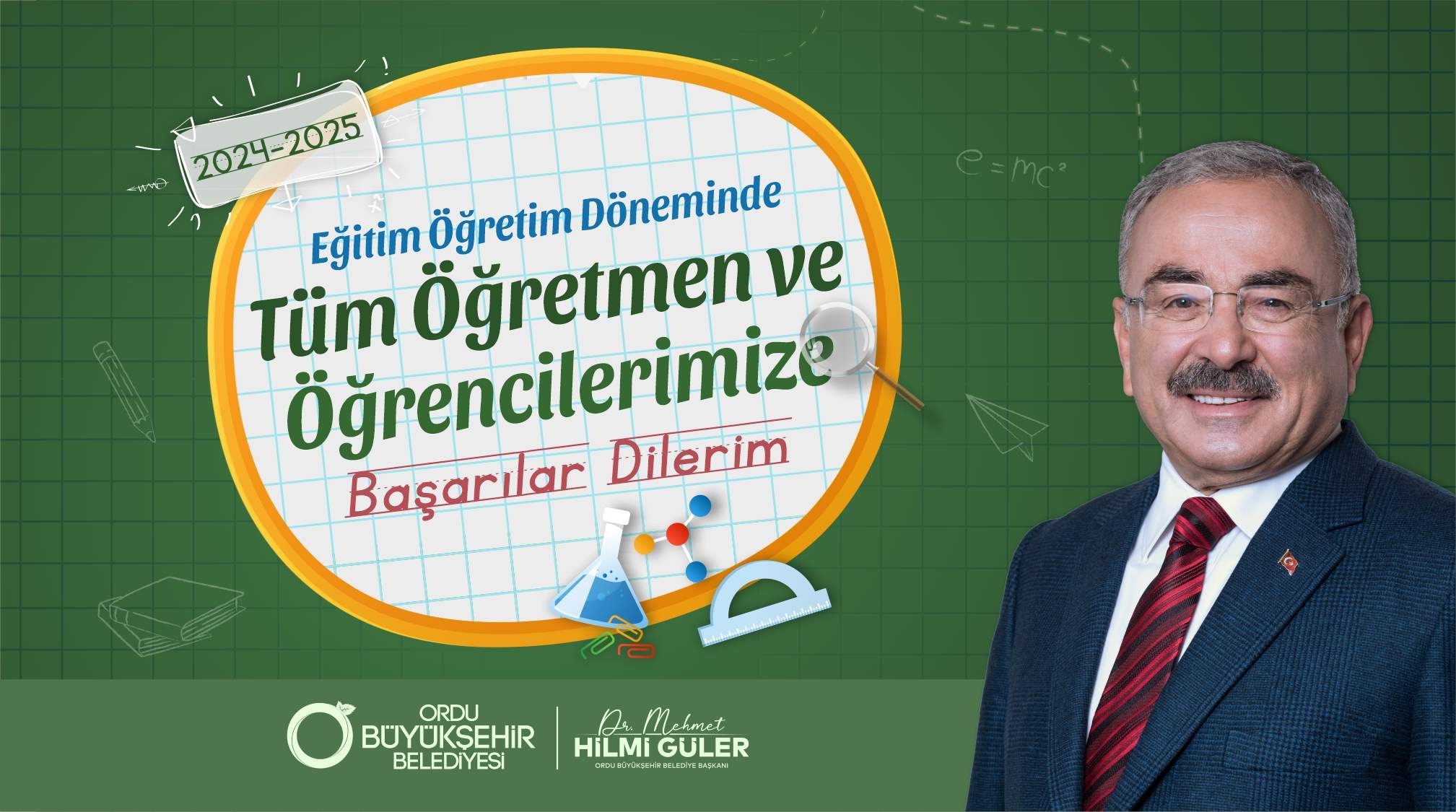 BAŞKAN GÜLER: “YENİ EĞİTİM-ÖĞRETİM YILININ HAYIRLI OLMASINI DİLİYORUM”
